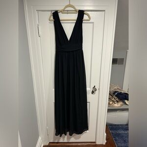 Lulus Heavenly Hues Black Maxi Dress, size S